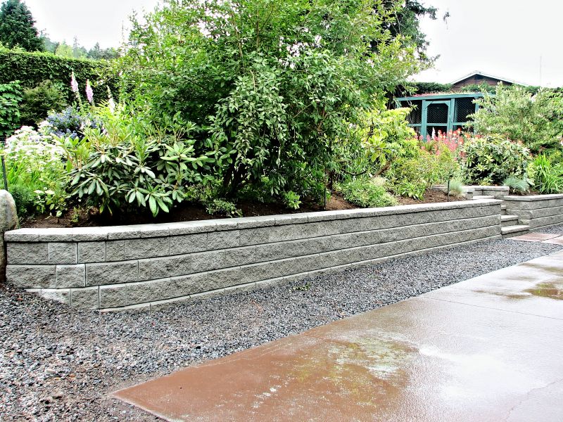 Retaining wall construction
